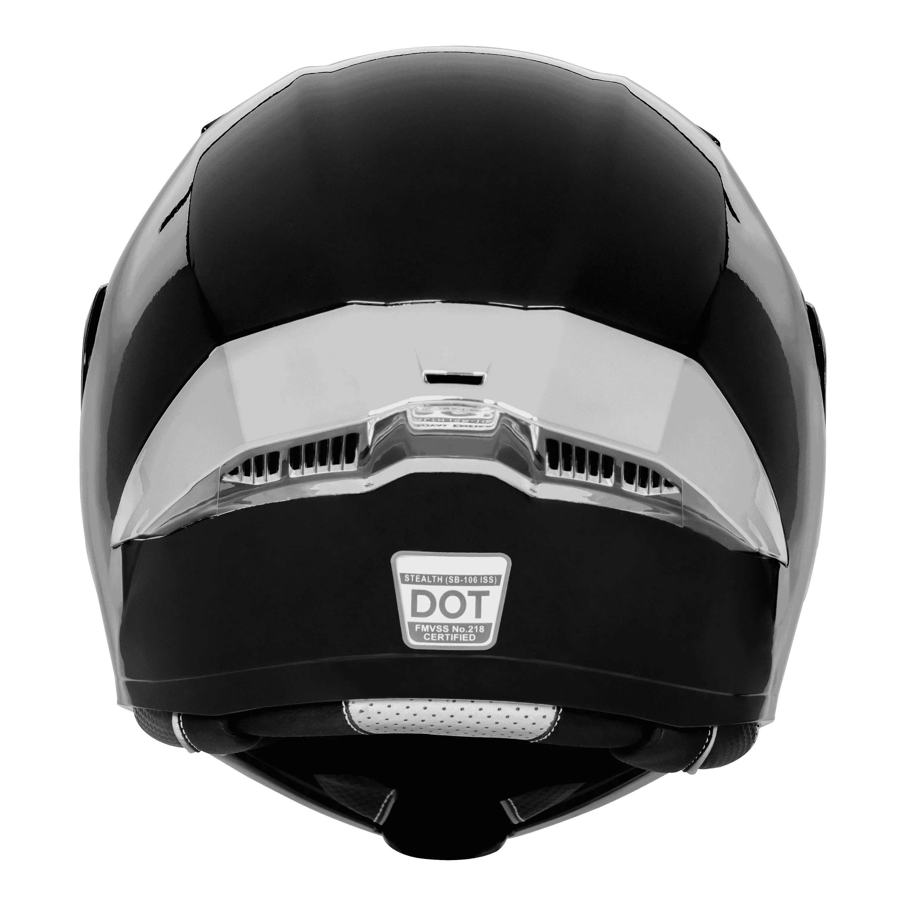 Steelbird Sba 20 Chrome Glossy Black Full Face Helmet