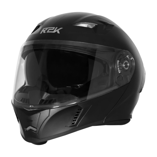 Steelbird Sba 15 R2k Dashing Black Flip Up Helmet