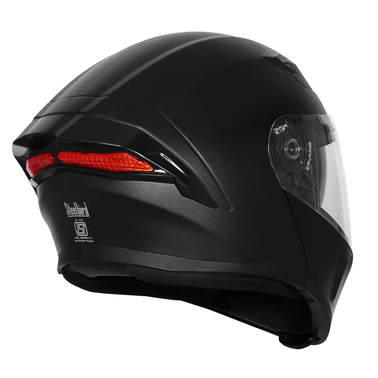 Steelbird Sba 15 R2k Dashing Black Flip Up Helmet
