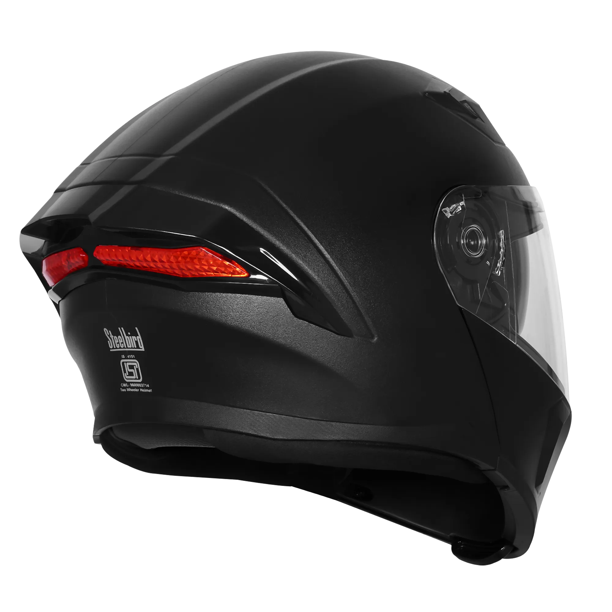 Steelbird Sba 15 R2k Dashing Black Flip Up Helmet