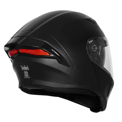 Steelbird Sba 15 R2k Dashing Black Flip Up Helmet