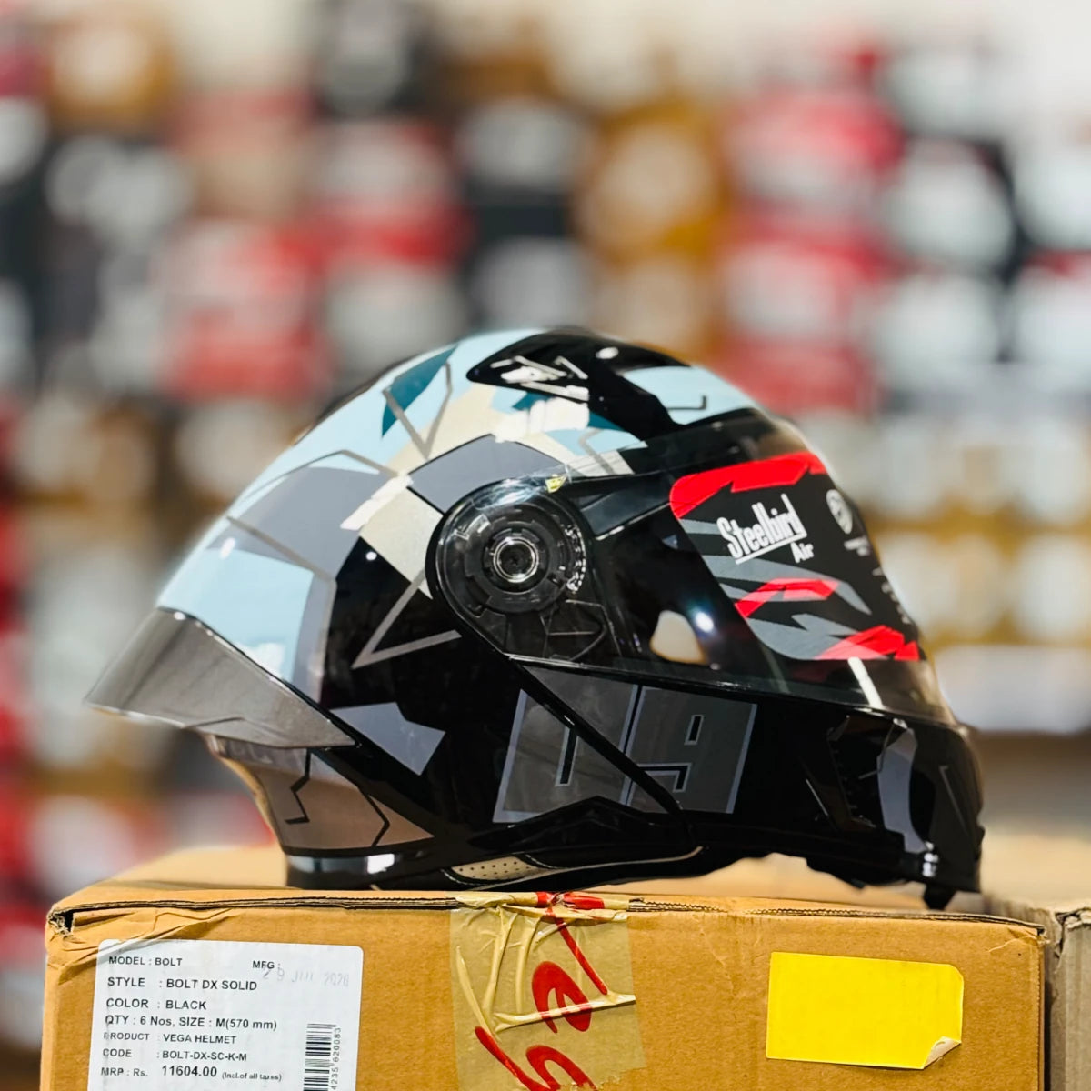Steelbird Sba 20 09 Black Gray Full Face Helmet