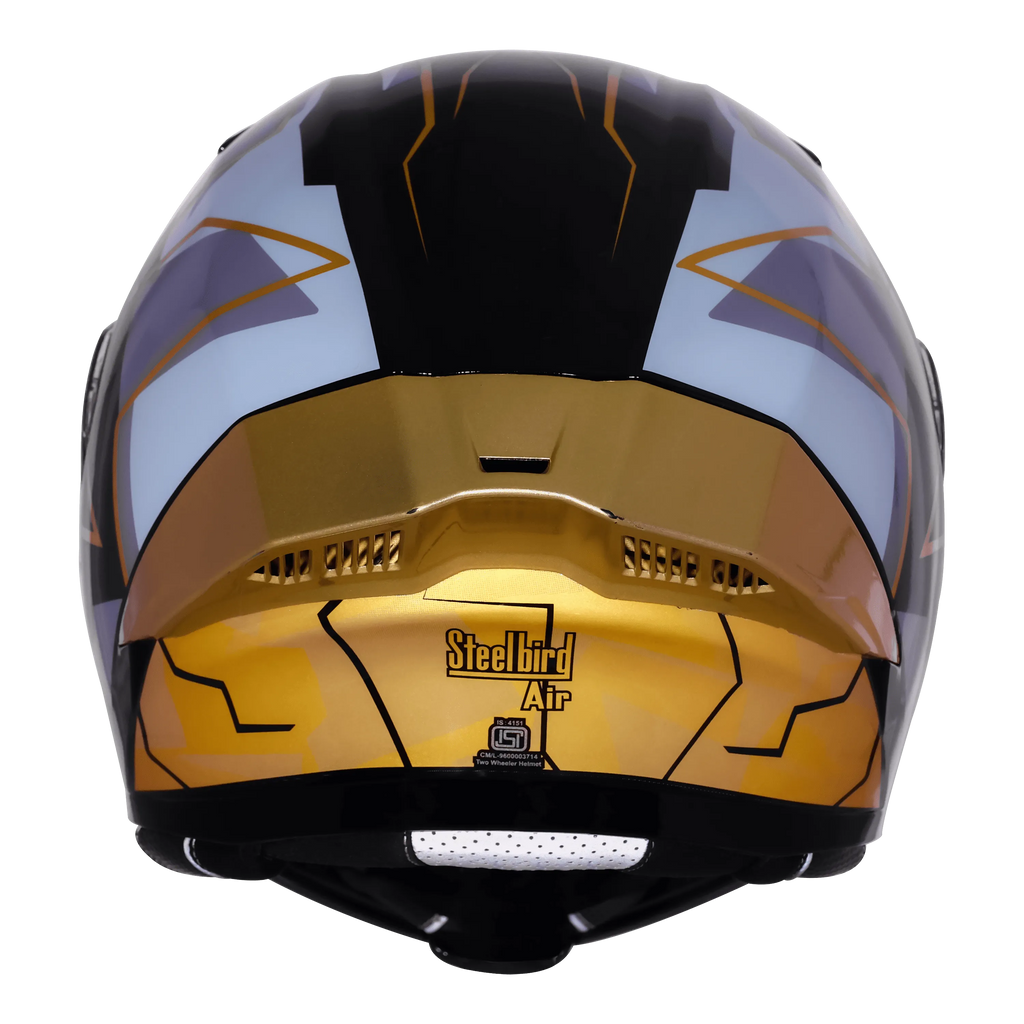 Steelbird Sba 20 09 Black Mettalic Henna Flip Up Helmet