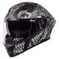 Steelbird Sba 20 Draco Matt Black Gray Flip Up Helmet