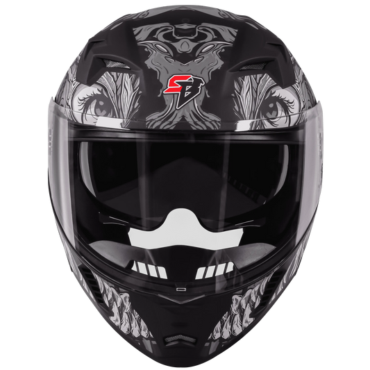Steelbird Sba 20 Draco Matt Black Gray Flip Up Helmet