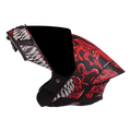 Steelbird Sba 20 Draco Matt Black Red Flip Up Helmet