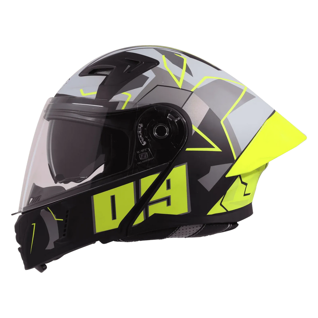 Steelbird Sba 20 Matt Black Neon Full Face Helemt