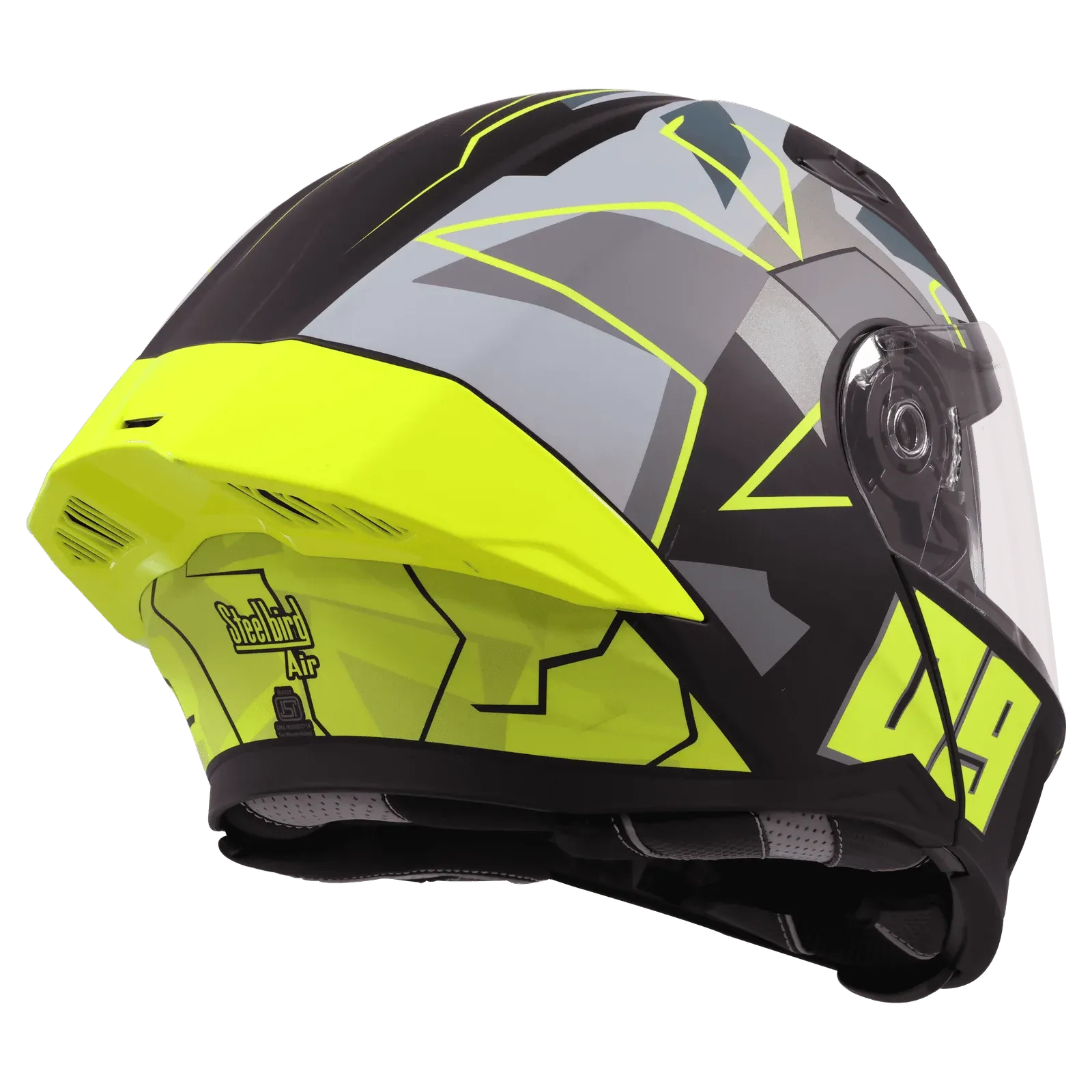 Steelbird Sba 20 Matt Black Neon Full Face Helemt