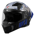Steelbird Sba 20 Numerology 01 Black Blue Full Face Helmet