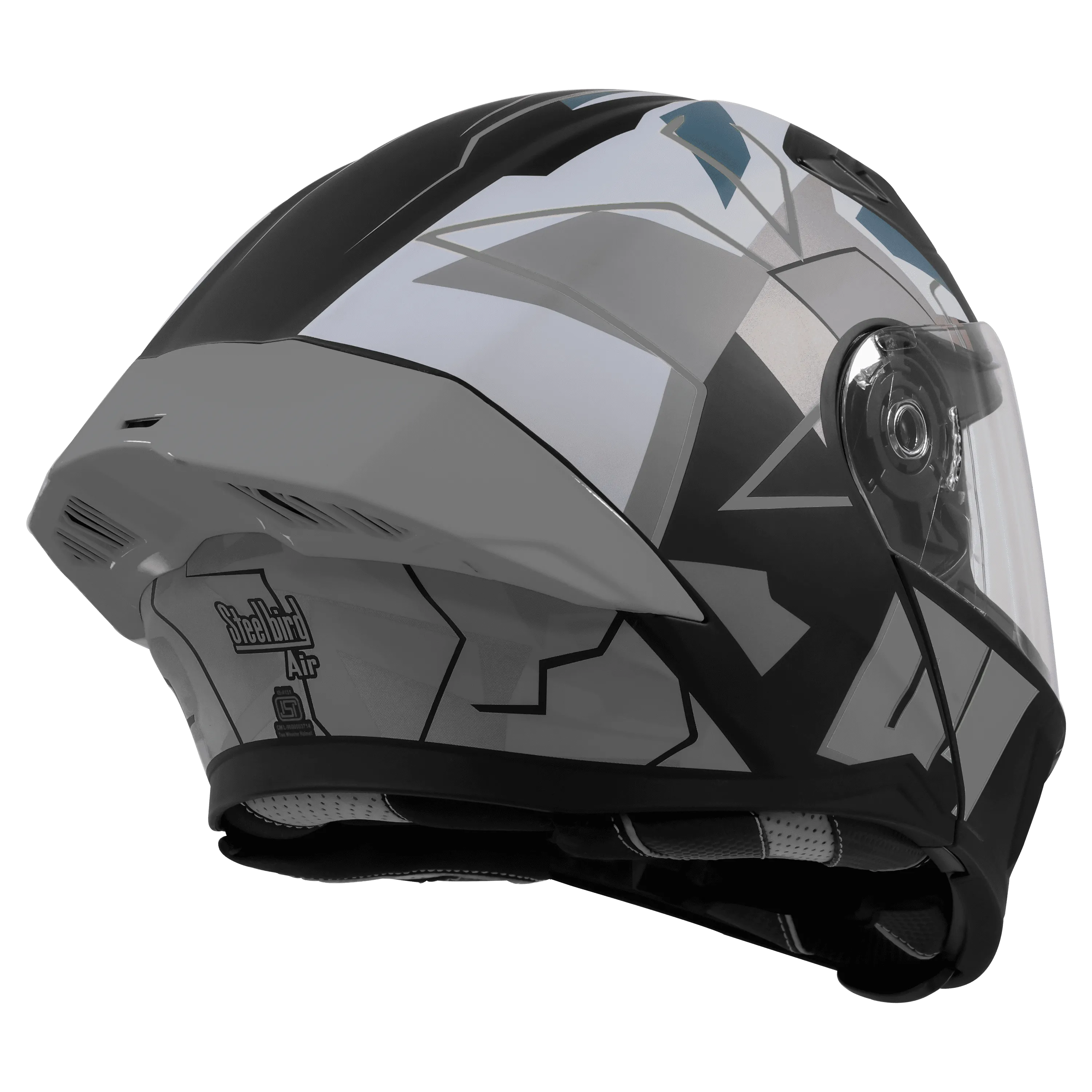 Steelbird Sba 20 Numerology 01 Black Gray Full Face Helmet