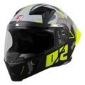 Steelbird Sba 20 Numerology 02 Black Neon Full Face Helmet