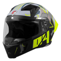 Steelbird Sba 20 Numerology 04 Black Neon Full Face Helmet