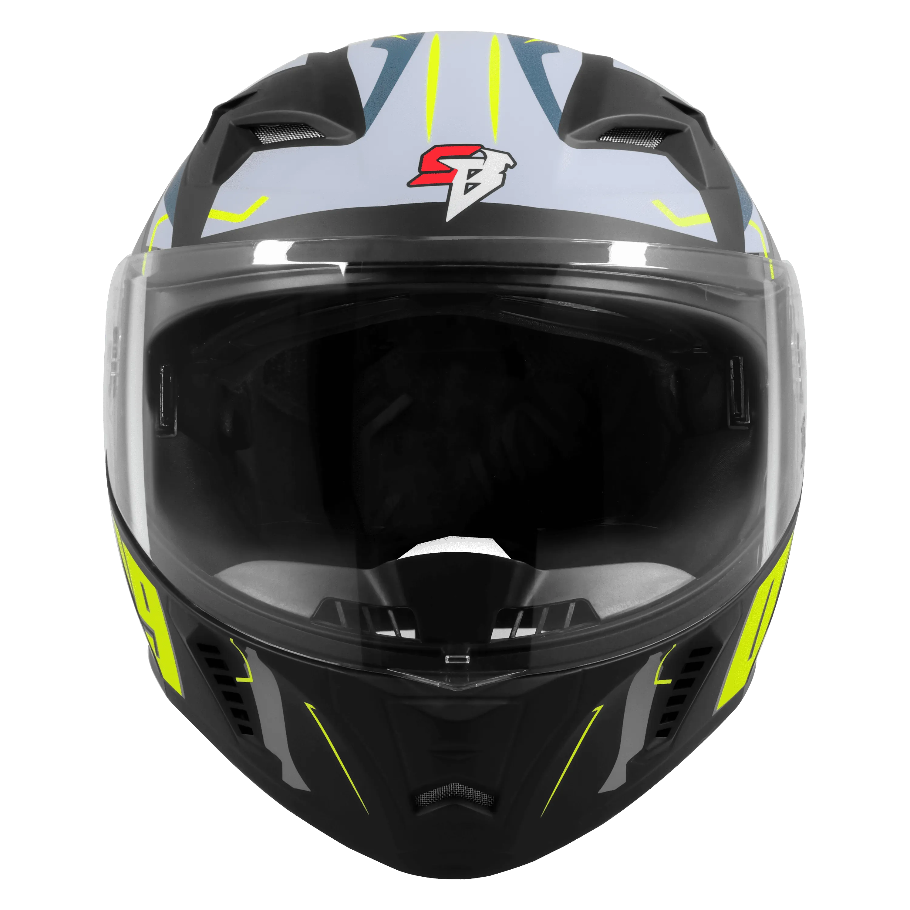 Steelbird Sba 20 Numerology 04 Black Neon Full Face Helmet
