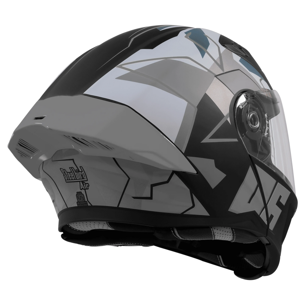 Steelbird Sba 20 Numerology 06 Black Gray Full Face Helmet