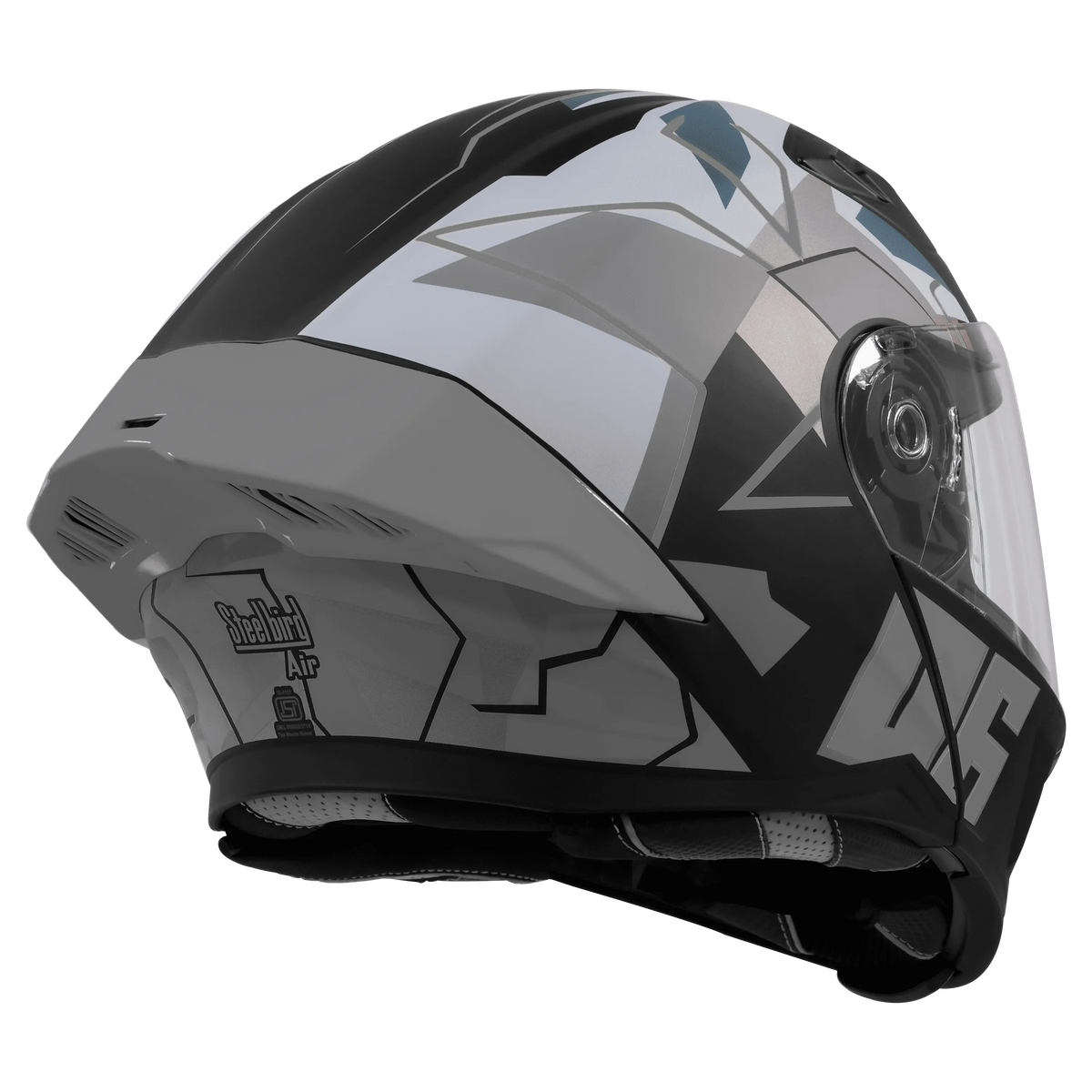Steelbird Sba 20 Numerology 06 Black Grey Full Face Helmet