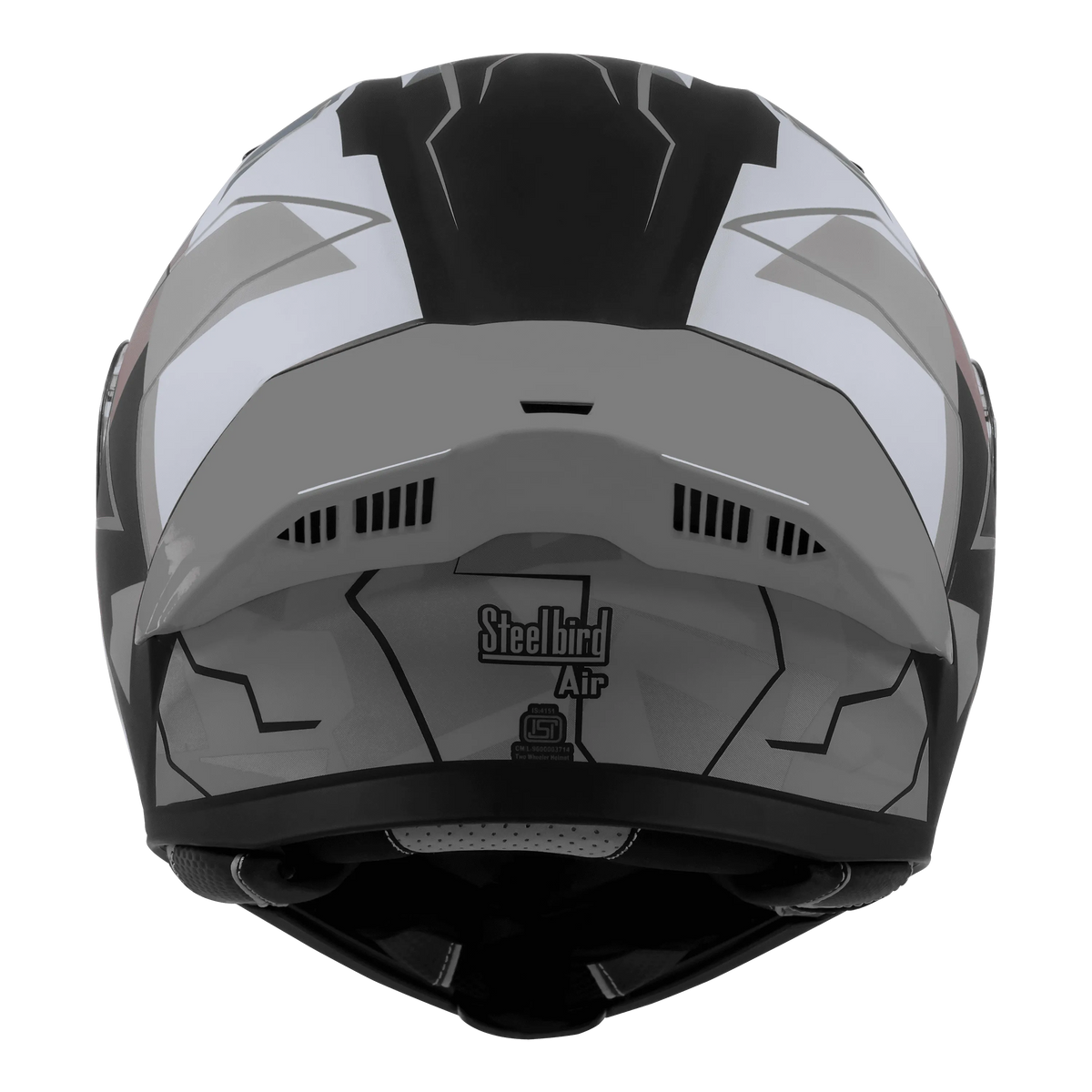 Steelbird Sba 20 Numerology 06 Black Grey Full Face Helmet