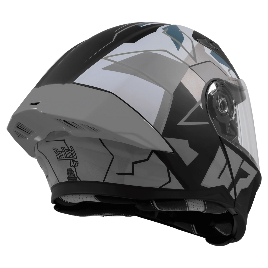 Steelbird Sba 20 Numerology 07 Black Grey Full Face Helmet