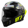 Steelbird Sba 20 Numerology 07 Black Neon Full Face Helmet