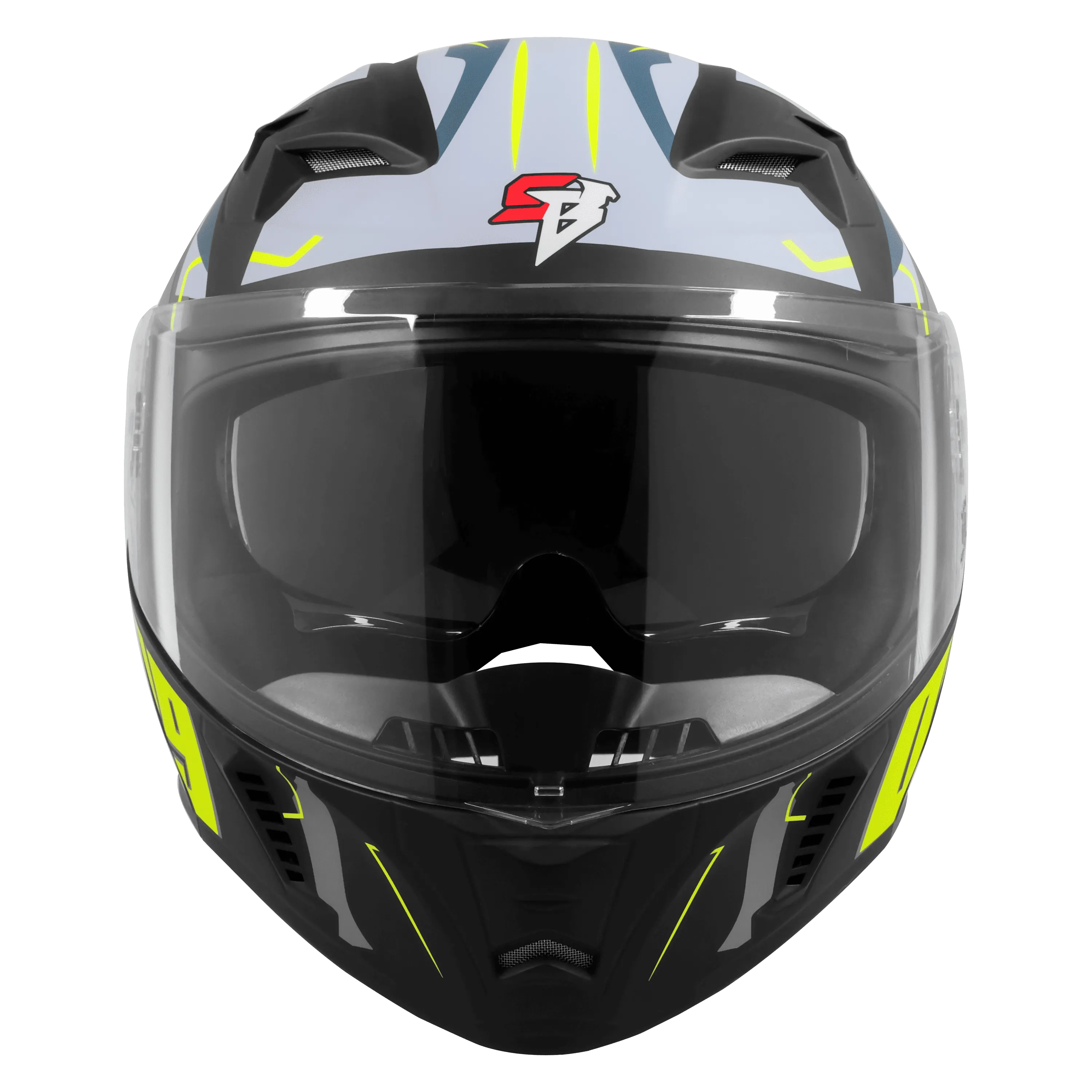 Steelbird Sba 20 Numerology 07 Black Neon Full Face Helmet