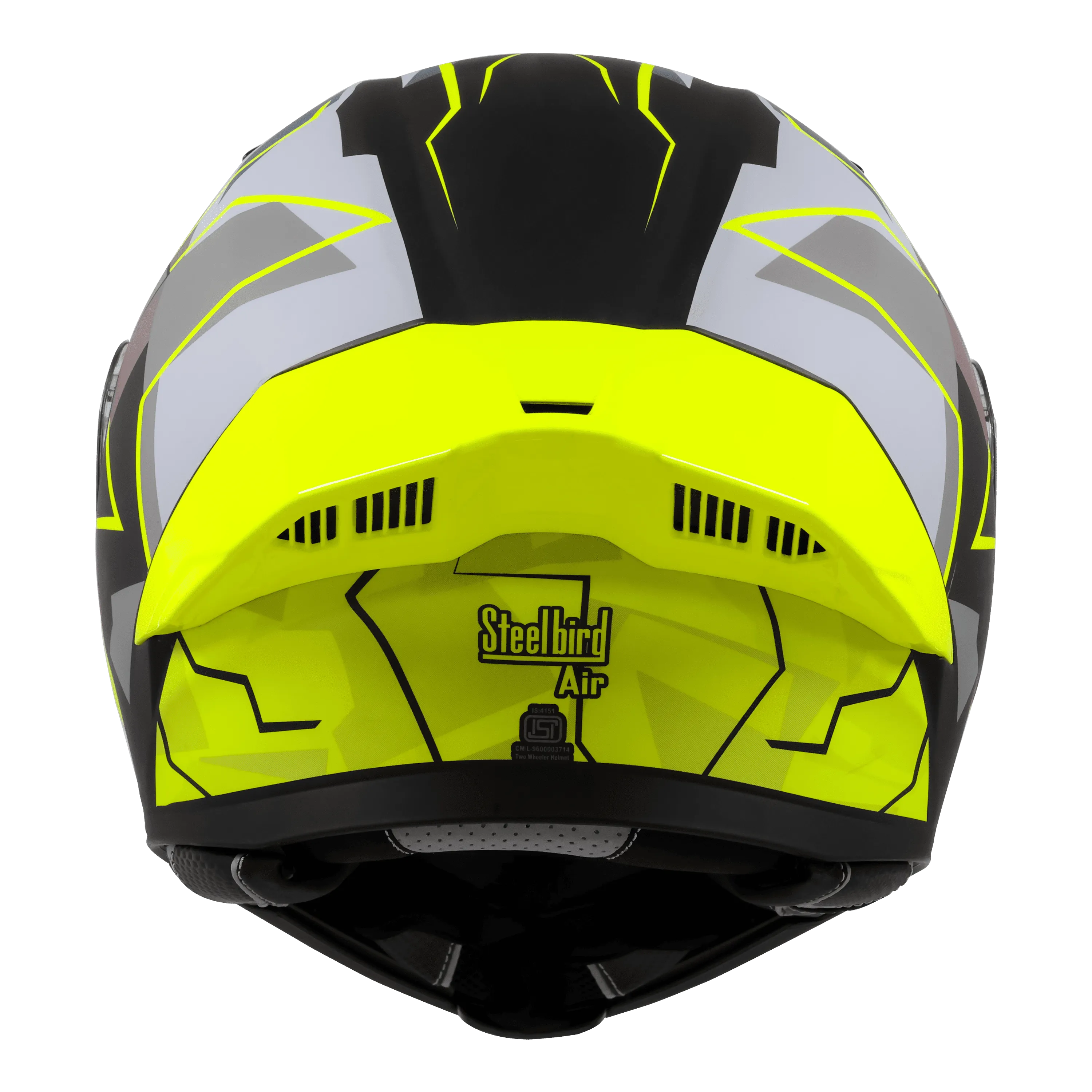 Steelbird Sba 20 Numerology 07 Black Neon Full Face Helmet