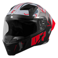 Steelbird Sba 20 Numerology 07 Black Red Full Face Helmet