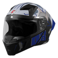 Steelbird Sba 20 Numerology 08 Black Blue Full Face Helmet