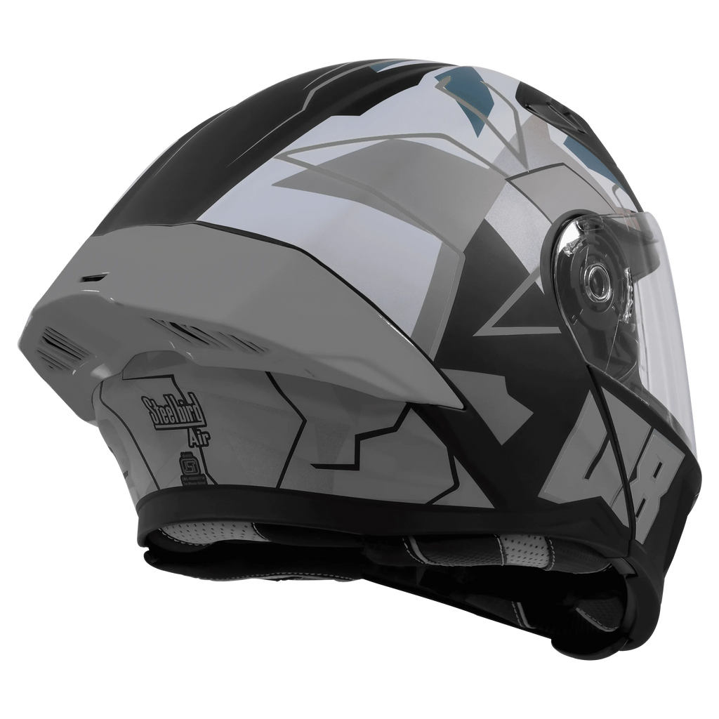 Steelbird Sba 20 Numerology 08 Black Grey Full Face Helmet