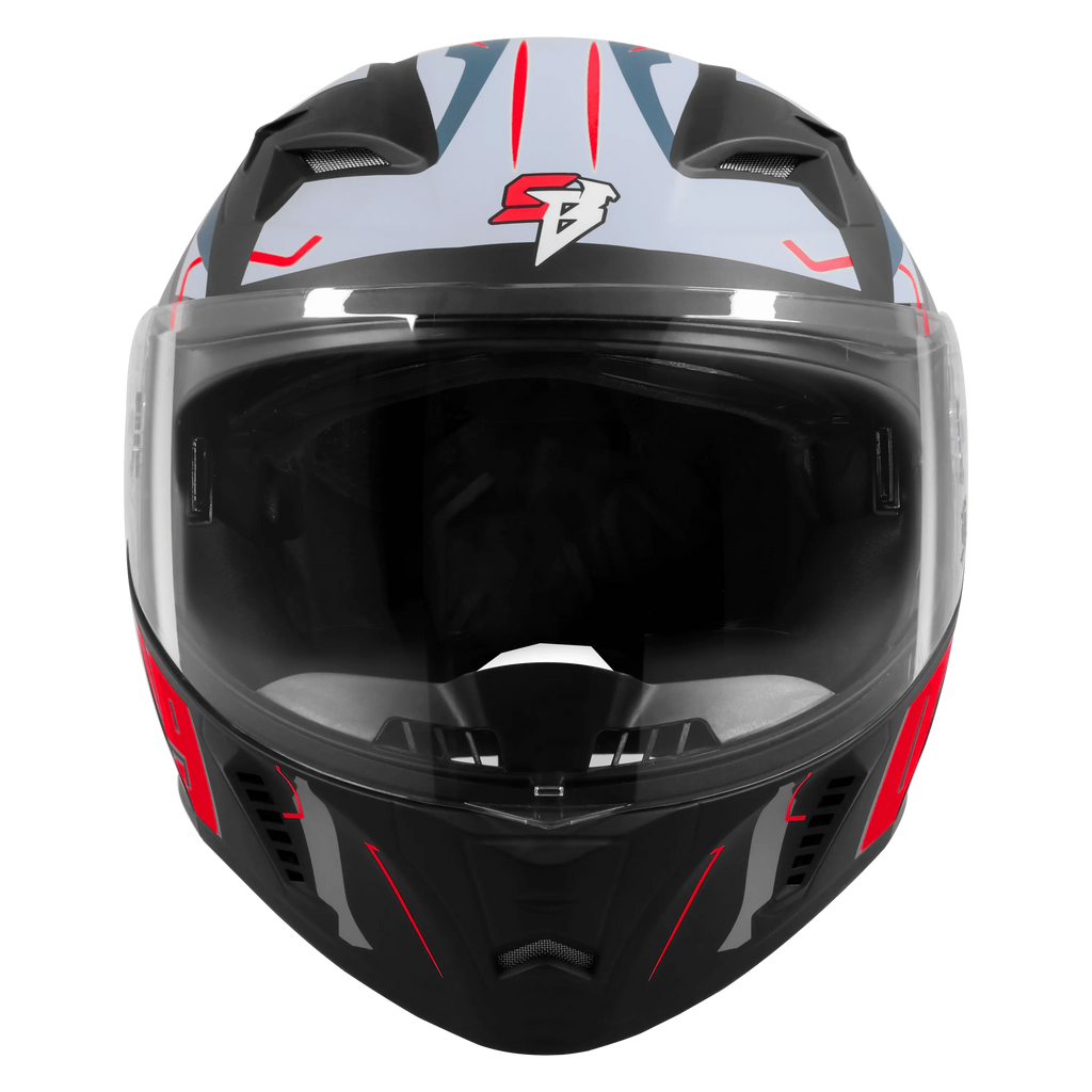 Steelbird Sba 20 Numorology 03 Black Red Full Face Helmet