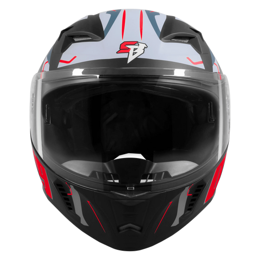 Steelbird Sba 20 Numorology 03 Black Red Full Face Helmet