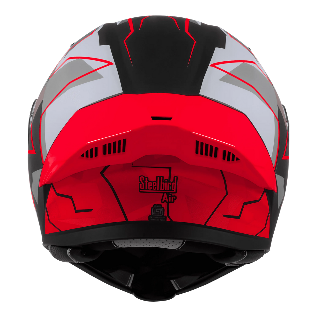 Steelbird Sba 20 Numorology 03 Black Red Full Face Helmet