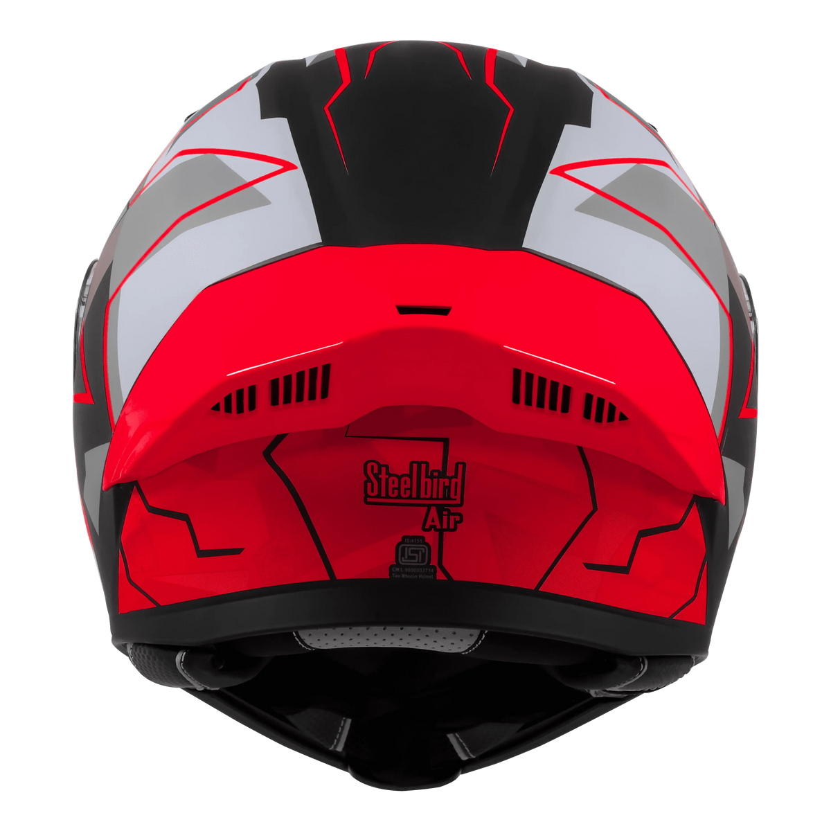 Steelbird Sba 20 Numerology 03 Black Red Full Face Helmet