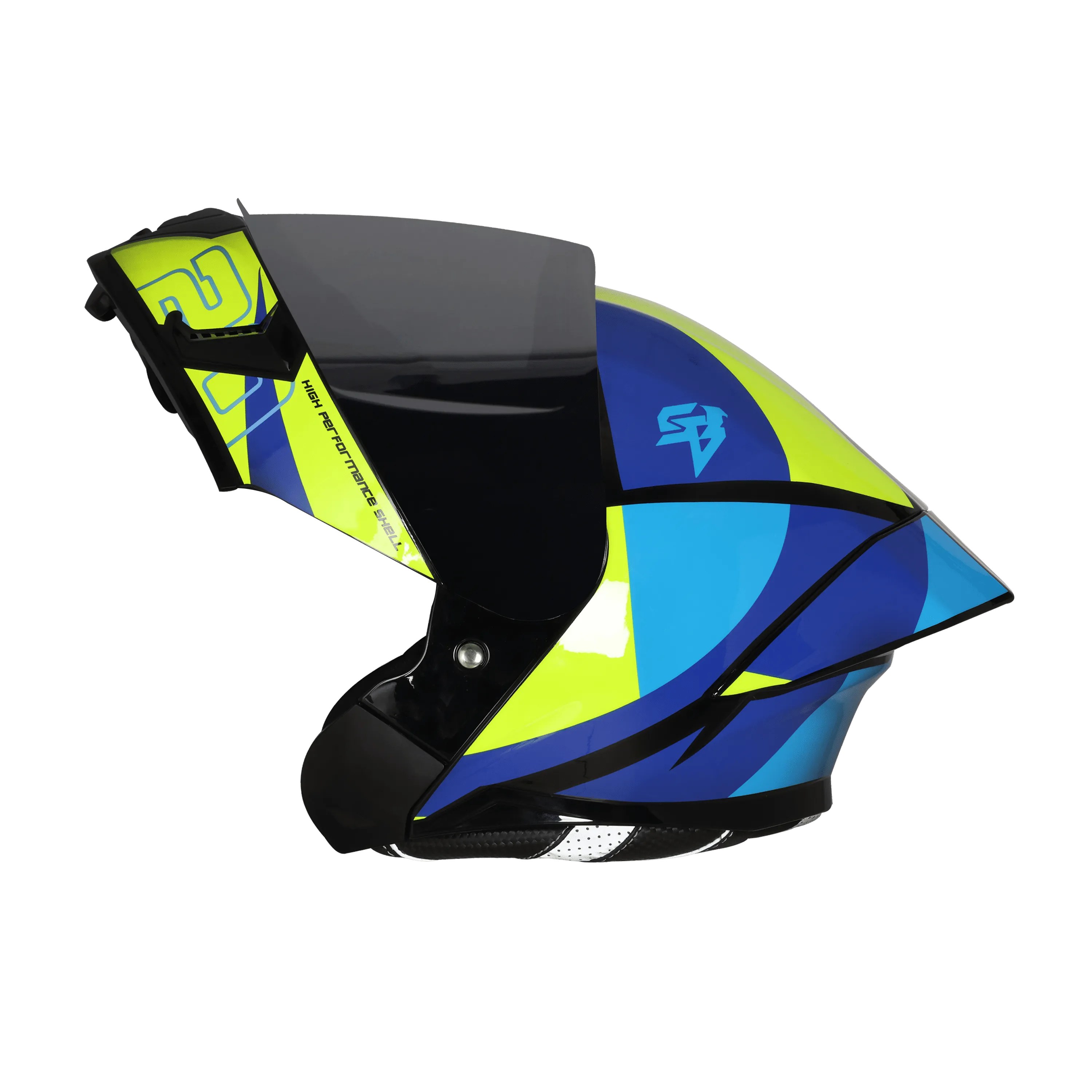 STEELBIRD Sba 20 Star Black Blue Flip up Helmet