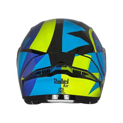 STEELBIRD Sba 20 Star Black Blue Flip up Helmet