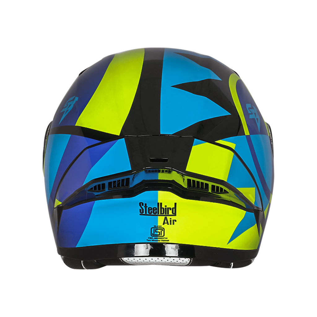 STEELBIRD Sba 20 Star Black Blue Full Face Helmet