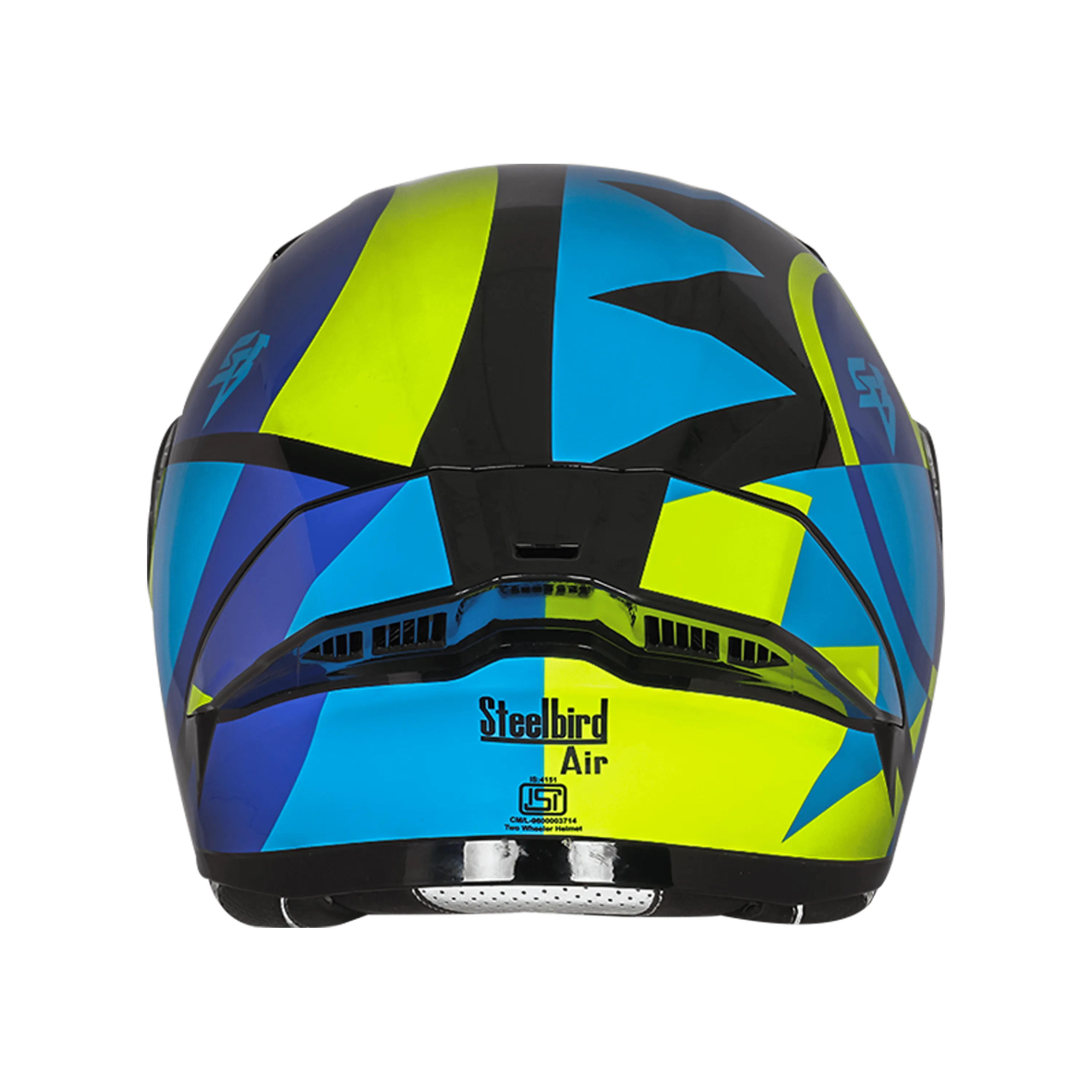 STEELBIRD Sba 20 Star Black Blue Full Face Helmet