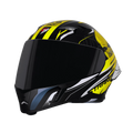 Steelbird Sba 20 Strance Black Neon Flip Up Helmet