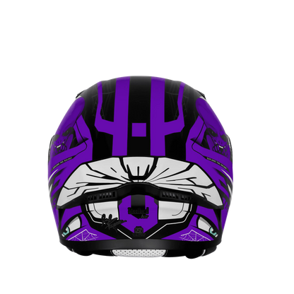 Steelbird Sba 20 Strance Black Purple flip up helmet