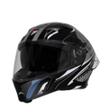 Steelbird Sba 20 Strange Black Gray Full Face Helmet