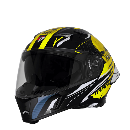 Steelbird Sba 20 Strange Black Neon Full Face Helmet