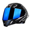 Steelbird Sba 20 Strange Matt Black Gray Flip Up Helmet