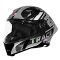 Steelbird Sba 20 Trace Black Gray Flip Up Helmet
