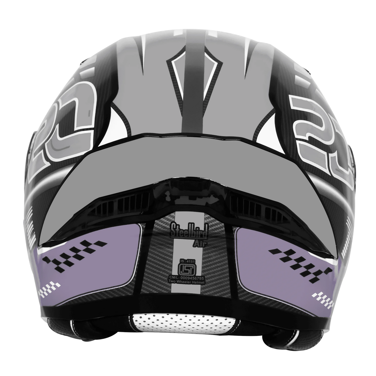 Steelbird Sba 20 Trace Black Gray Flip Up Helmet