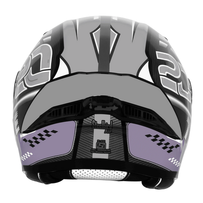 Steelbird Sba 20 Trace Black Gray Flip Up Helmet