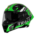 Steelbird Sba 20 Trace Black Green Flip Up Helmet