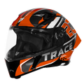 Steelbird Sba 20 Trace Black Orange Flip Up Helmet