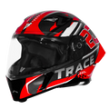 Steelbird Sba 20 Trace Black Red Flip Up Helmet