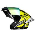 Steelbird Sba Strange Black Neon Flip Up Helmet