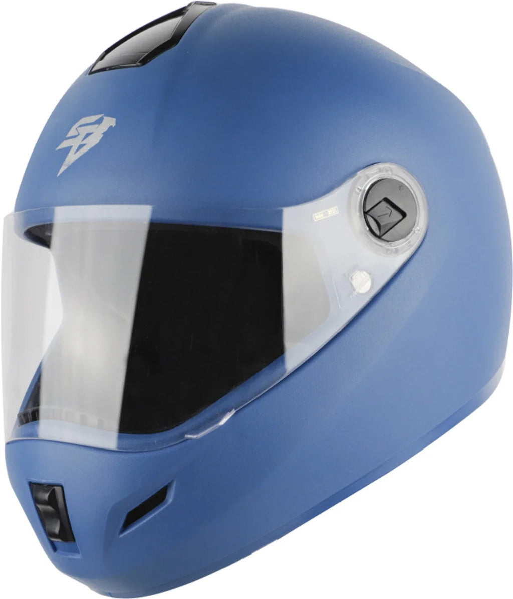 Steelbird Sbh-02 Rox Cyborg Dashing Blue Full-Face Helmet