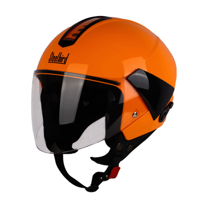 Steelbird SBH-05 TRIPLE NINE GLOSSY CORAN ORANGE MD