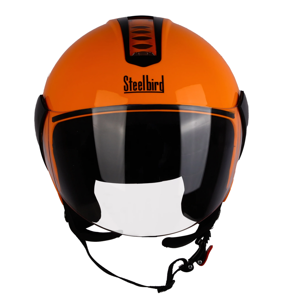Steelbird SBH-05 TRIPLE NINE GLOSSY CORAN ORANGE MD
